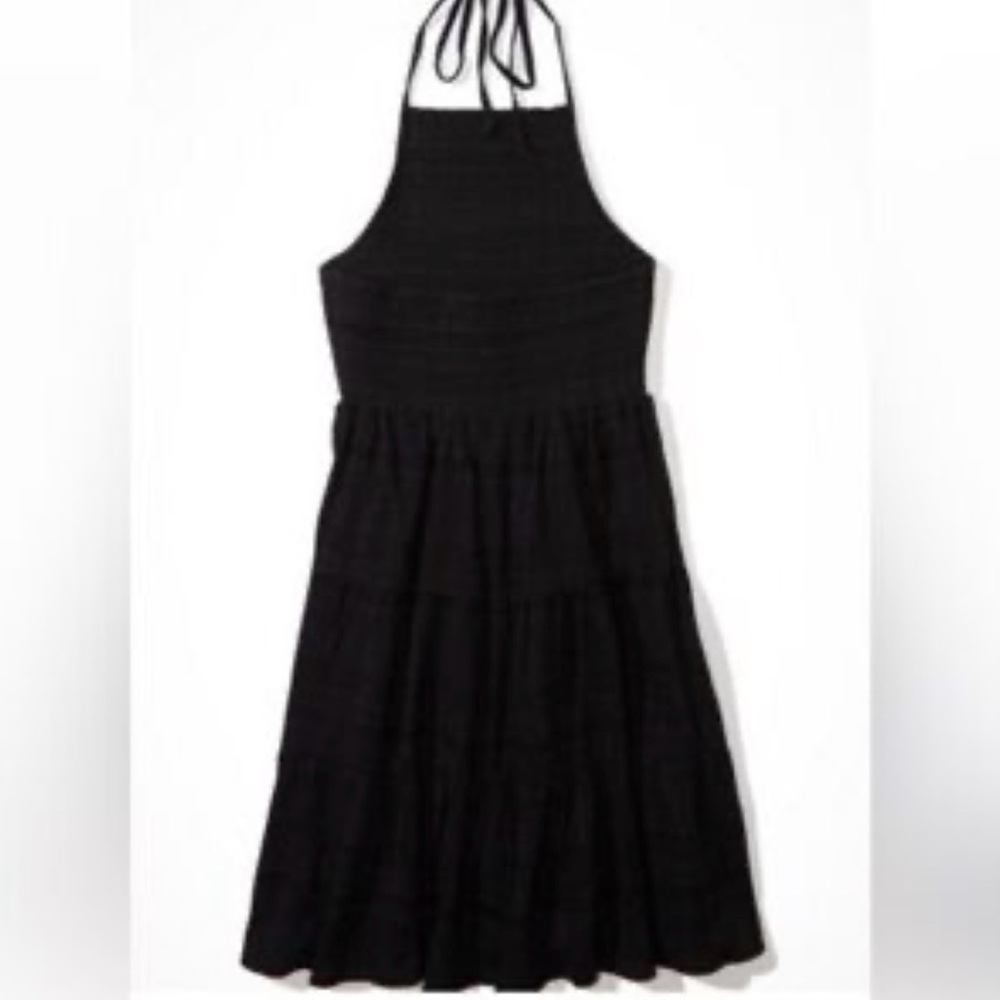 American Eagle Black Halter Dress
